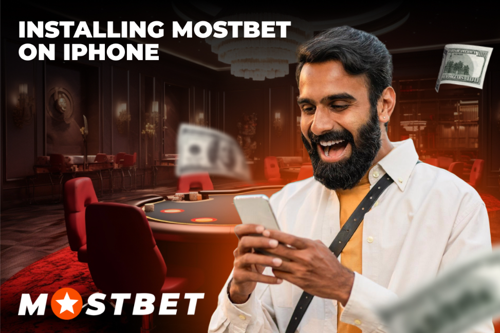 Man is Installing Mostbet on iPhone
